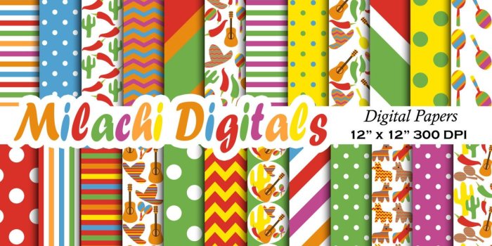 1500x1500 Cinco de Mayo digital paper, fiesta scrapbook papers, Mexican wallpaper,  donkey background - M387