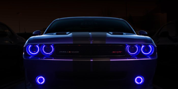 3840x2160 Wallpaper 4k Dodge Challenger Srt Angel Lights 2018 Cars Wallpapers