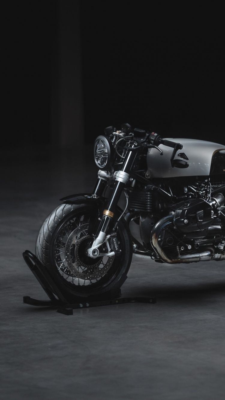 750x1334 Bike, motorcycle, BMW R nineT, dark, 750x1334 wallpaper | Bike