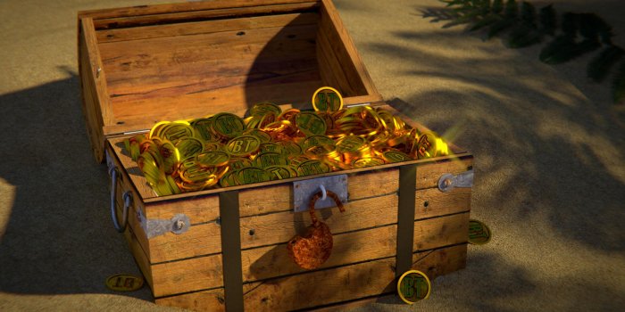 1920x1080 Treasure Chest - Treasure Chest In Sand (#553381) - HD Wallpaper