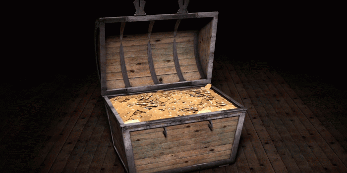 1920x1080 Unlocking Treasure Chest To Find Gold Coins Motion - Unlock Treasure