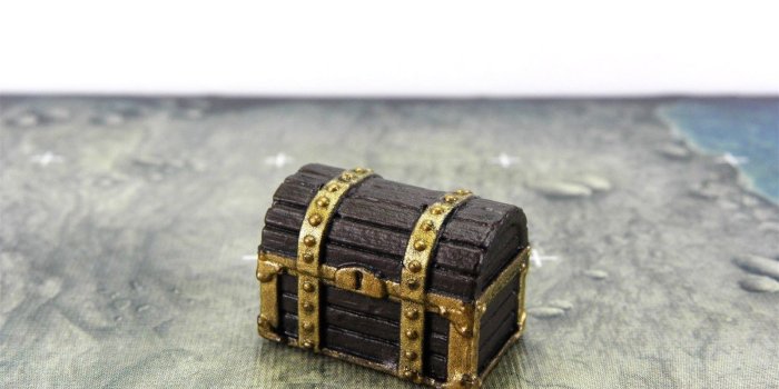 1600x1200 Dungeons Deep ~ TREASURE CHEST #49 Pathfinder Battles miniature dressing  trunk