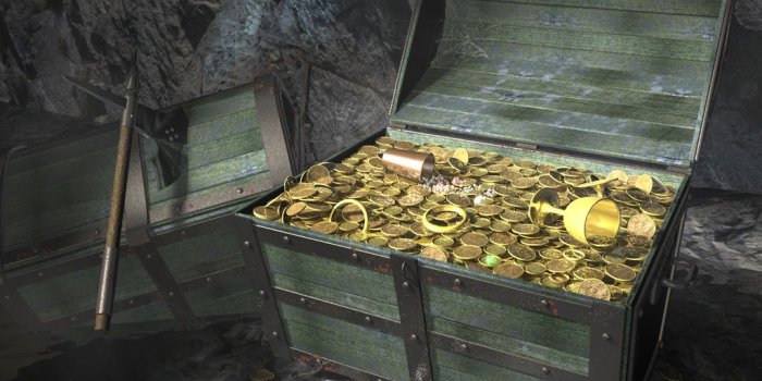 1024x768 treasure chest by Gurami Cinema 4D Fantasy