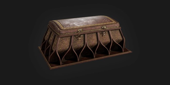 1920x1080 Ornate Ancient Treasure Chest 01 3D Model