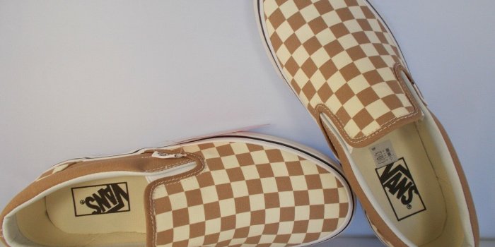 1600x1200 VANS Classic Slip-On Tiger's Eye/White Checkerboard Shoes Men's Sz 11 New  In Box