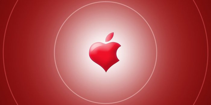 1024x1024 Wallpaper Weekend: Apple Logo Valentine's Walls for iPhone and iPad!