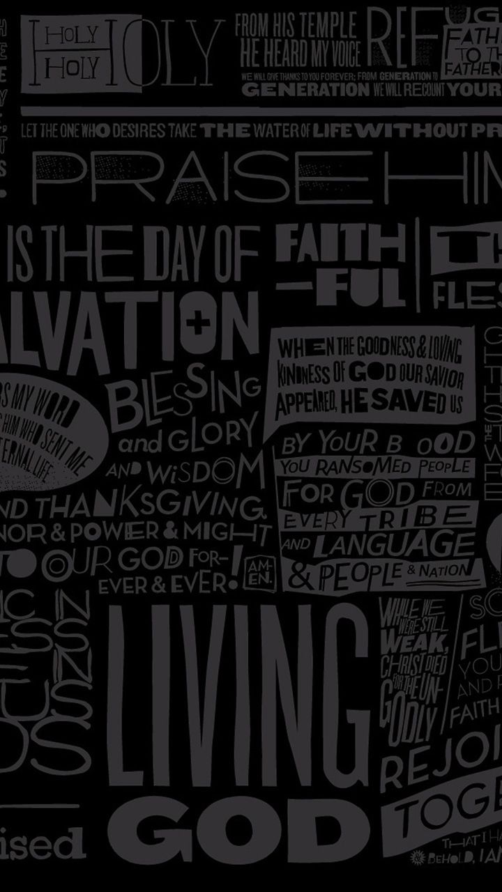 720x1280 Cool living God cool Black & white graffiti Style background