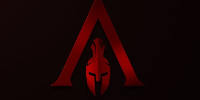 1080x1920 Assassin's Creed Odyssey, spartan, red, minimal, 1080x1920 wallpaper