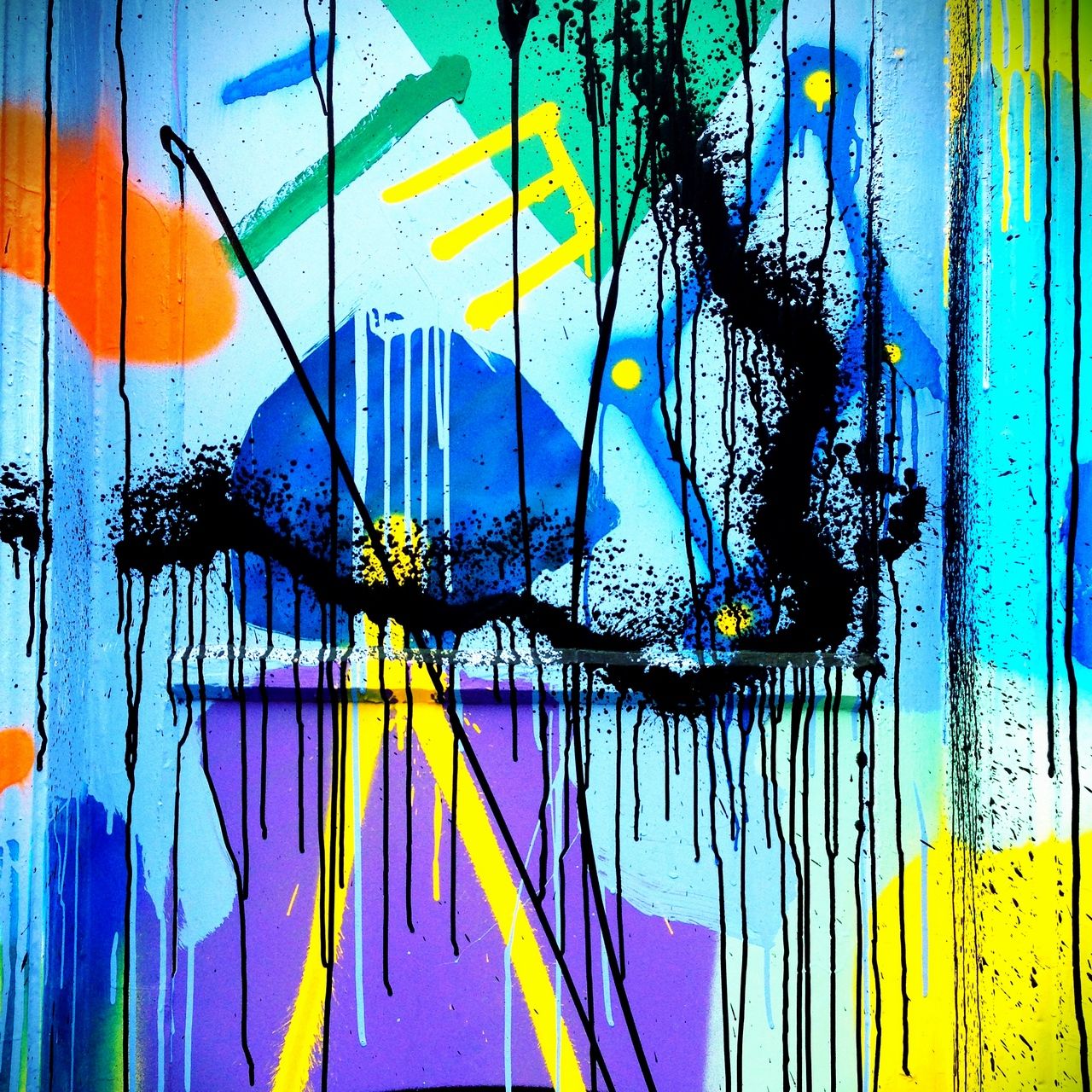 1280x1280 Download wallpaper 1280x1280 paint, graffiti, wall, street art