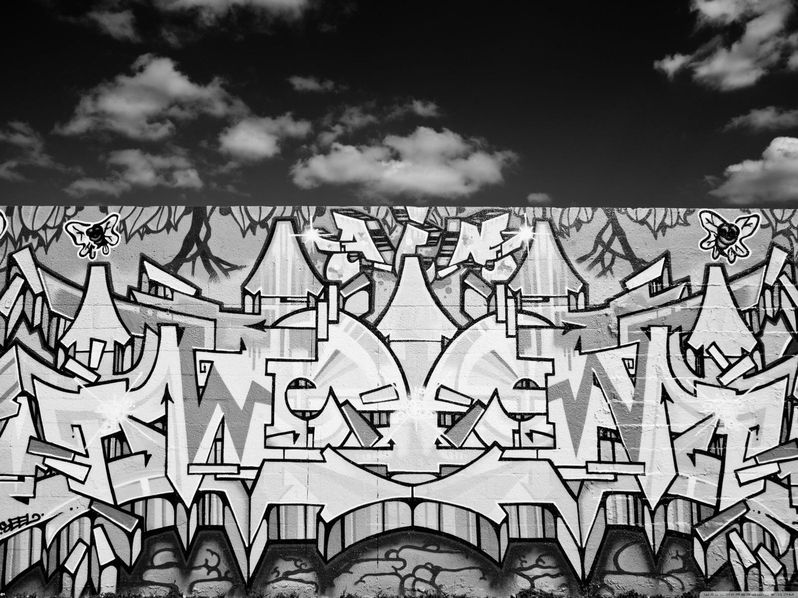 3200x2400 Graffiti Black And White ❤ 4K HD Desktop Wallpaper for 4K Ultra HD
