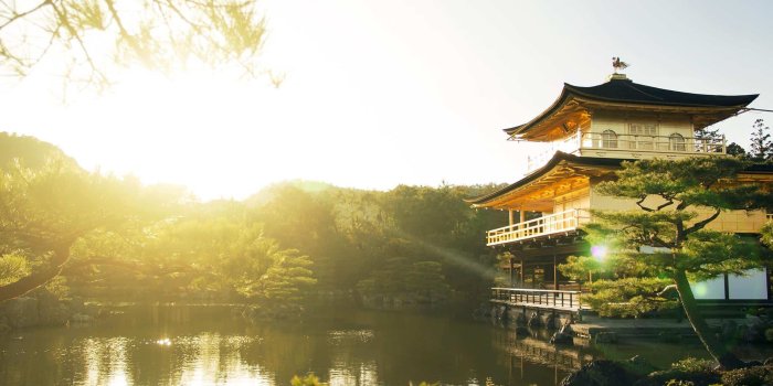 3840x1080 Kinkaku Ji Rokuon ji Golden Pavilion Kyoto Japan Dual Monitor