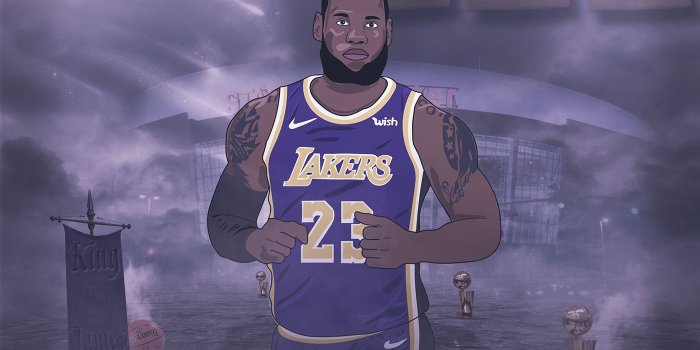 1400x1000 Lebron Cartoon Wallpaper Lakers - cartoon wallpaper