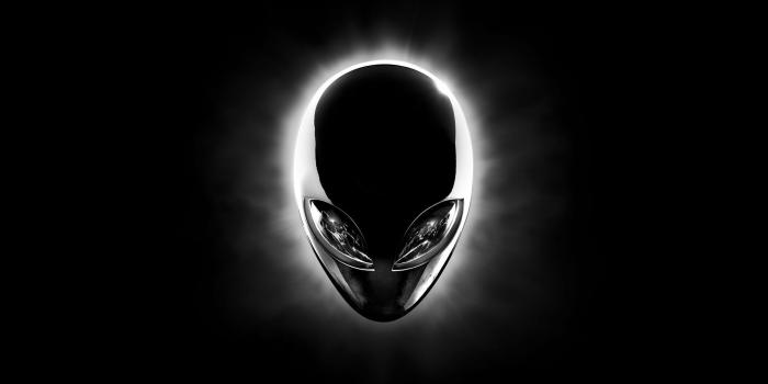 2054x1155 Alienware Chrome Head Wallpaper - what do you think is depicted in