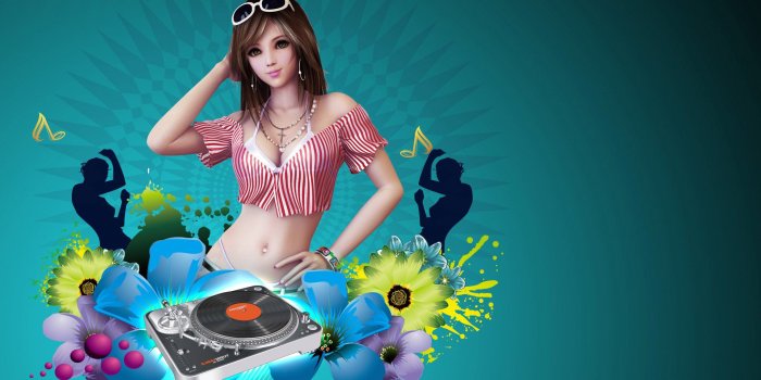 1920x1200 DJ girl wallpaper - Music wallpapers - #8757