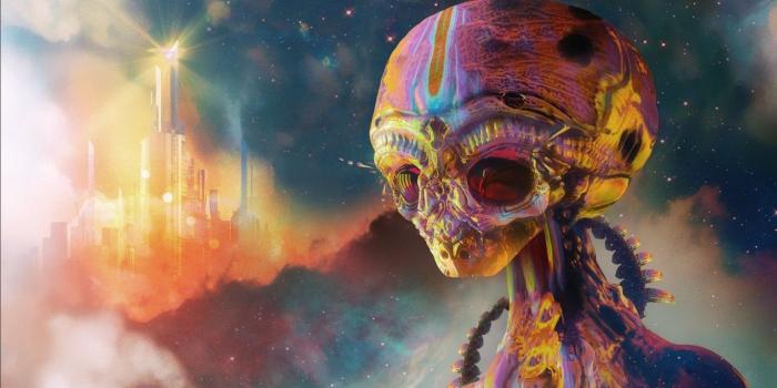 1366x768 Download wallpaper 1366x768 alien, art, colorful tablet, laptop hd