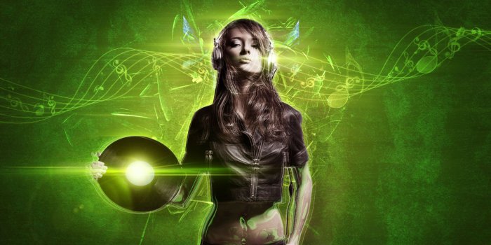 1920x1080 Cute DJ Girl HD wallpaper