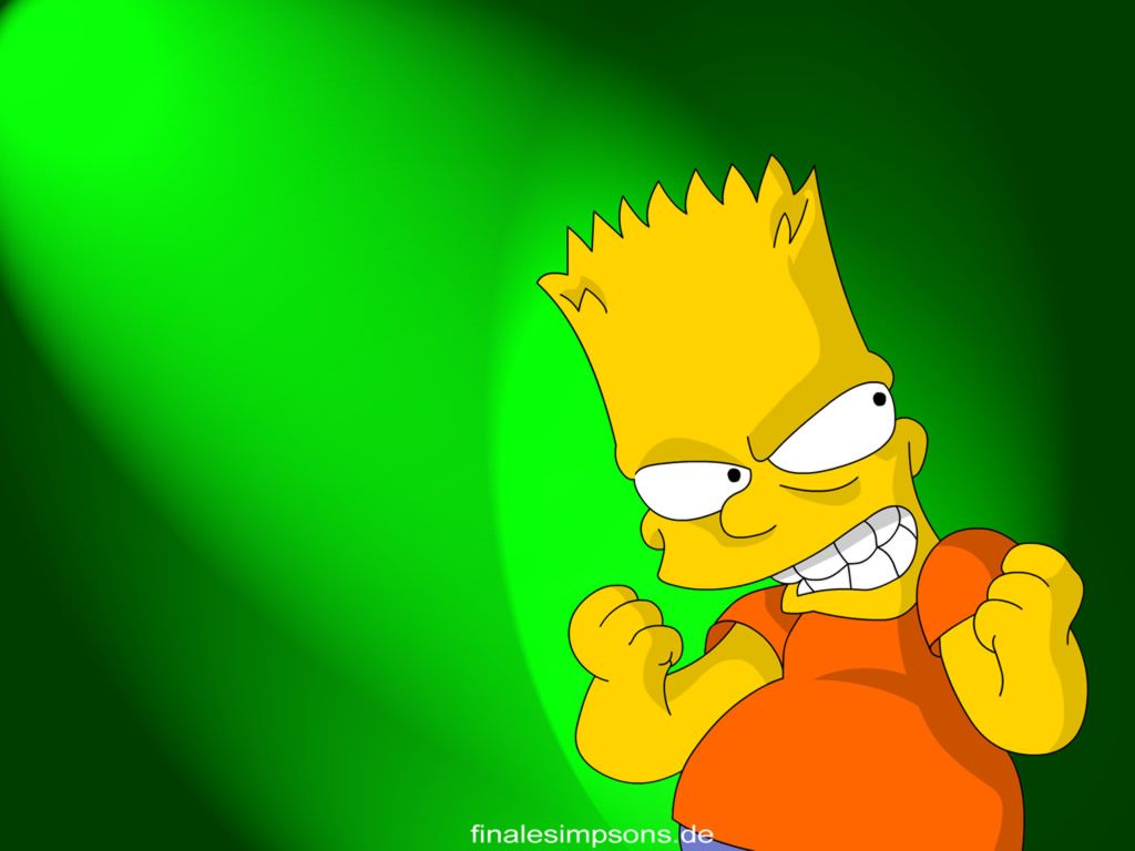 1024x768 Gangster Bart Wallpapers