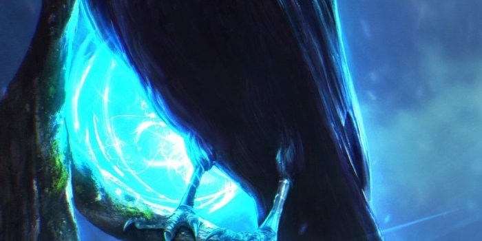 1080x1920 Raven, tree, night, lights, art picture 1080x1920 iPhone 8/7/6/6S