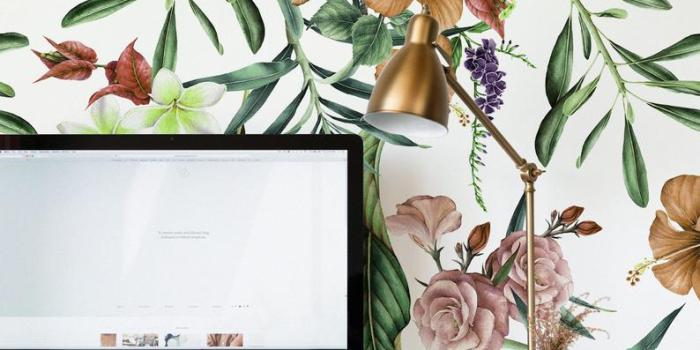 794x1191 Spring Bouquet removable wallpaper || Flowers and leaves Pattern || Floral  wall decor || Temporary Wallpaper #153