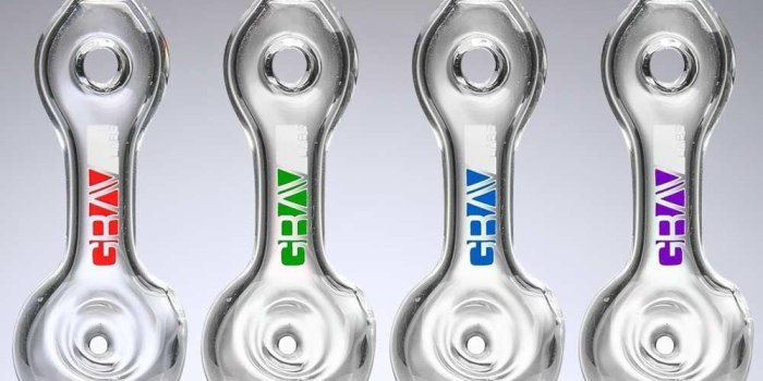 1000x1000 GRAV - Clear Mini Donut Spoon Pipe