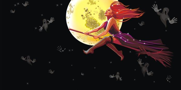 1600x1200 74+] Halloween Witch Wallpaper on WallpaperSafari