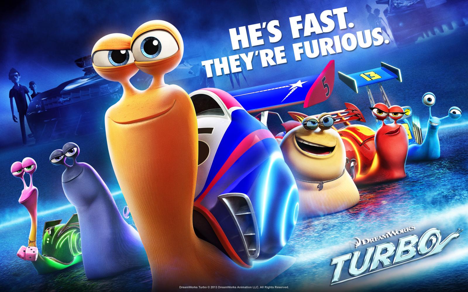 1920x1200 Dreamworks' Turbo characters wallpaper