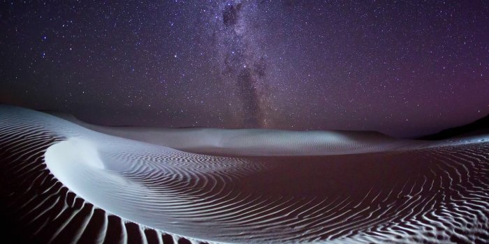 1920x1080 Desert under Milky Way galaxy, desert, night, stars, Milky Way HD