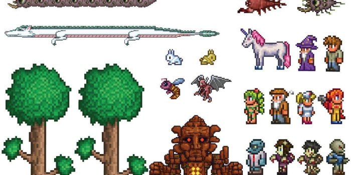 1200x1200 My Wonderful Walls Terraria Peel and Stick Removable Wall Decals (33-Piece  Set)