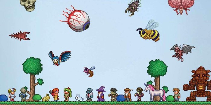 1200x1200 Terraria Wall Decals (33-Piece Set)