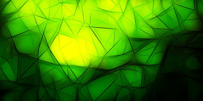 8000x4500 Abstract Black Green and Yellow Fractal Wallpaper Image