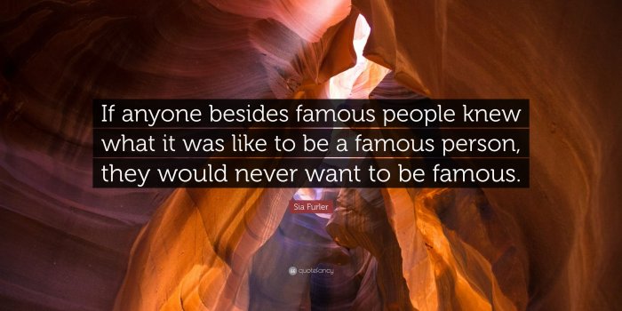 3840x2160 Sia Furler Quote: “If anyone besides famous people knew what it was