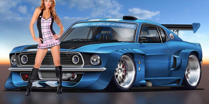 1920x1080 Girls and Muscle Cars Wallpaper (59+ images)