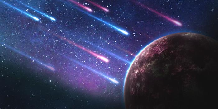 3840x2160 Download wallpaper 3840x2160 planet, meteorites, space, galaxy hd