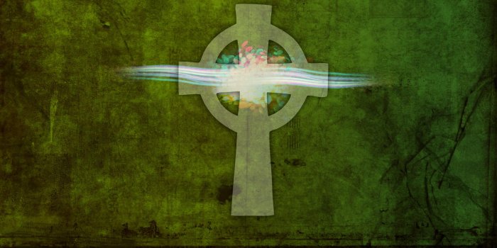 2560x1440 Beautiful Cross Wallpaper - Celtic Cross Wallpaper Green (#278150