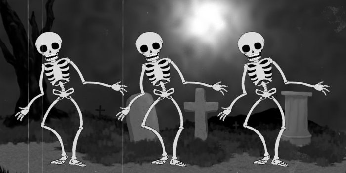 1024x768 30+ Cute Halloween Skeleton Wallpapers - Download at WallpaperBro