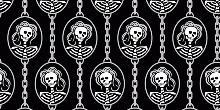 900x1496 Halloween Skeleton Wallpaper Top on A.N. Galleries