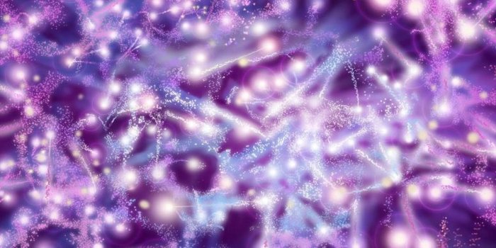 1916x1123 Download wallpaper 1916x1123 line, weaving, purple, glitter hd