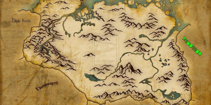 1600x1176 Skyrim Map Wallpapers