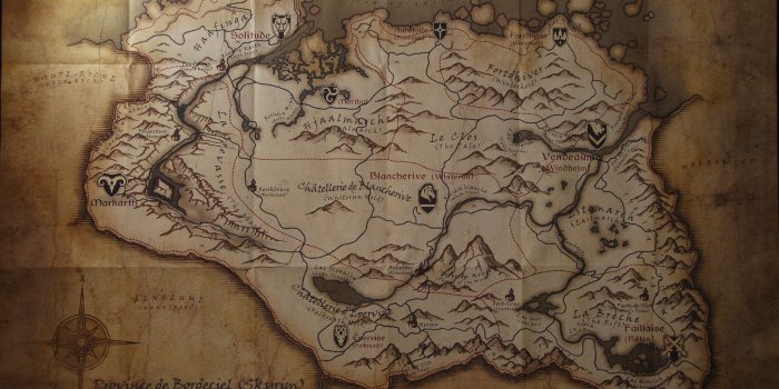 3276x2346 Free download Skyrim Map Wallpaper [3276x2346] for your Desktop