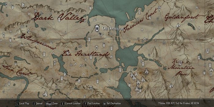 1920x1080 PC.22: Skyrim Map Wallpaper (1920x1080 px) | Wallperio.com™