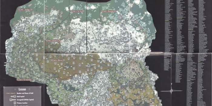 2000x1350 Sat 4 Jul 2015 - 2000x1350 Skyrim Map Desktop Wallpapers - Games