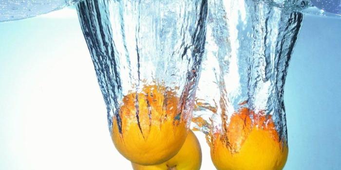 1024x768 cute little wings: The water fruits wallpaper