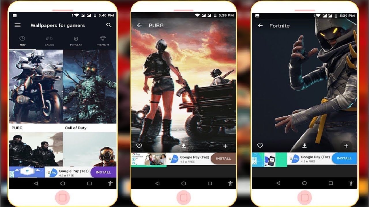 1280x720 Popular Gaming Wallpaper App for Android like Pubg, Fortnite & Many More