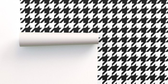 1024x1024 Houndstooth Check // Black & White on Isobar by theartwerks