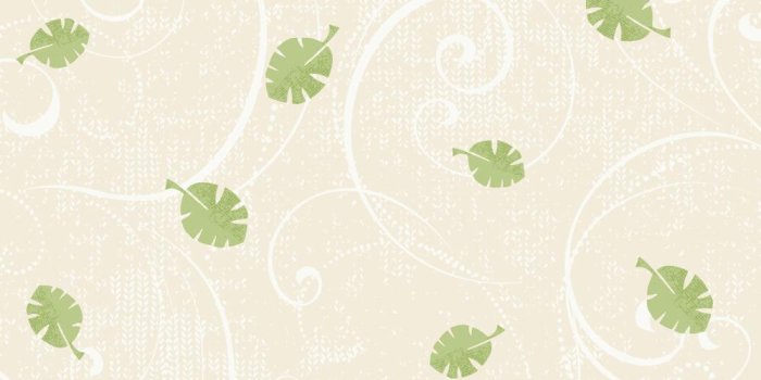 1000x1000 YS9182-PEEK-A-BOO LEAF SCROLL WALLPAPER-pale sand beige-soft medium  green-white