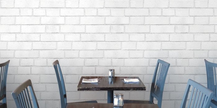 1600x1600 Brick White Textured Self Adhesive Wallpaper design by Tempaper