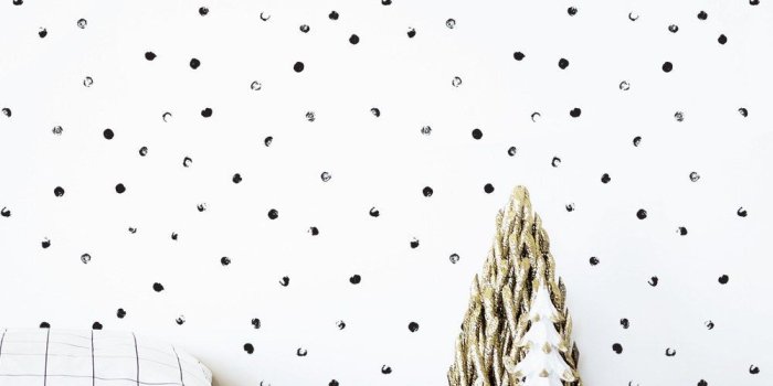 1000x1000 Removable Wallpaper, Black and White Wallpaper, Kids Wallpaper, Monochrome,  Wall sticker, Self-Adhesive Wallpaper. Dots Wallpaper