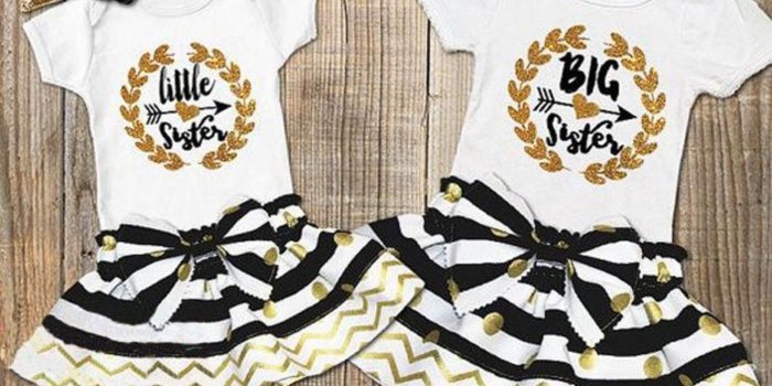 3319x2560 46527820 Infant Baby Girls Little Big Sister Matching Clothes Romper
