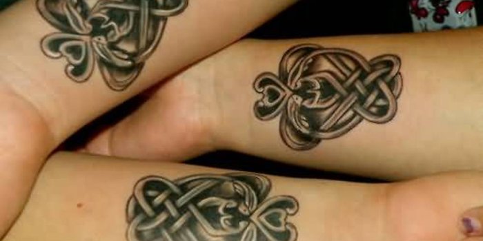 1024x768 Matching Celtic Knot Tattoos For Sisters