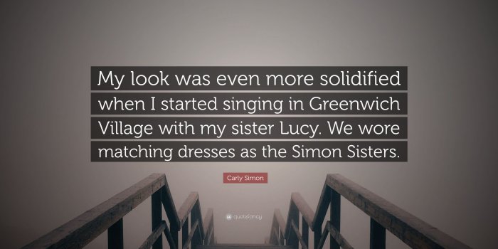 3840x2160 Carly Simon Quote: “My look was even more solidified when I started